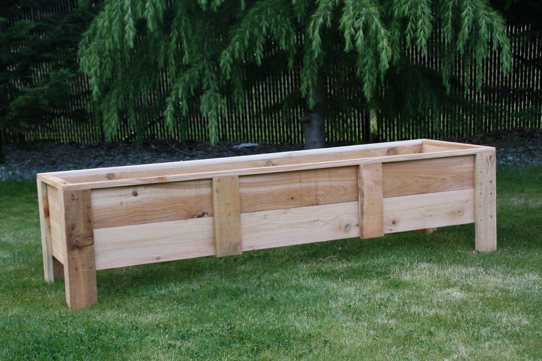 Cedar Deck Planters Garden Boxes made in the USA grow organic